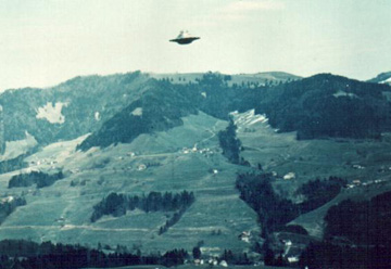 UFO
                        Over Bach, Switzerland by Eduard Meier